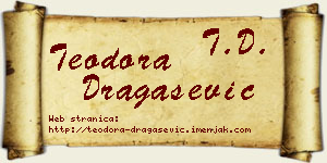 Teodora Dragašević vizit kartica